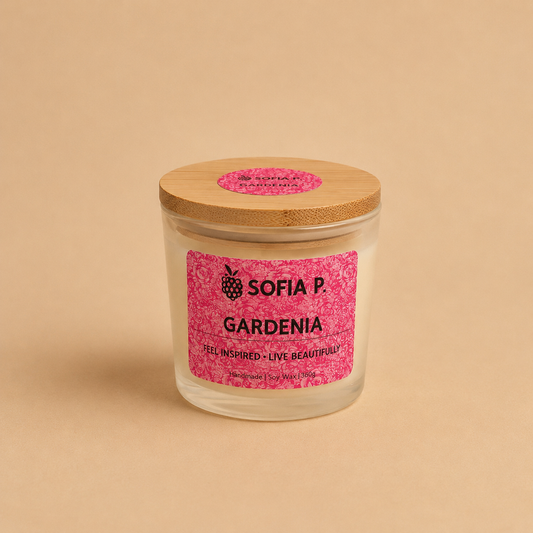 Candle "Gardenia" | 1-Wick | 95g | Brand "Sofia P."
