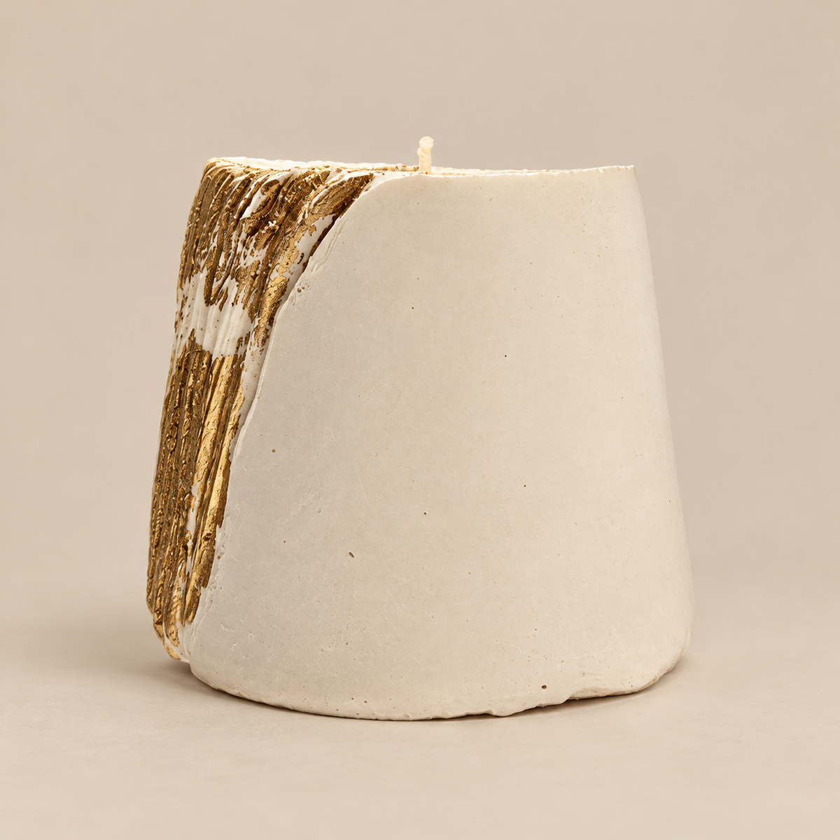 Art Candle "Crag White Gold" — Sun Steep