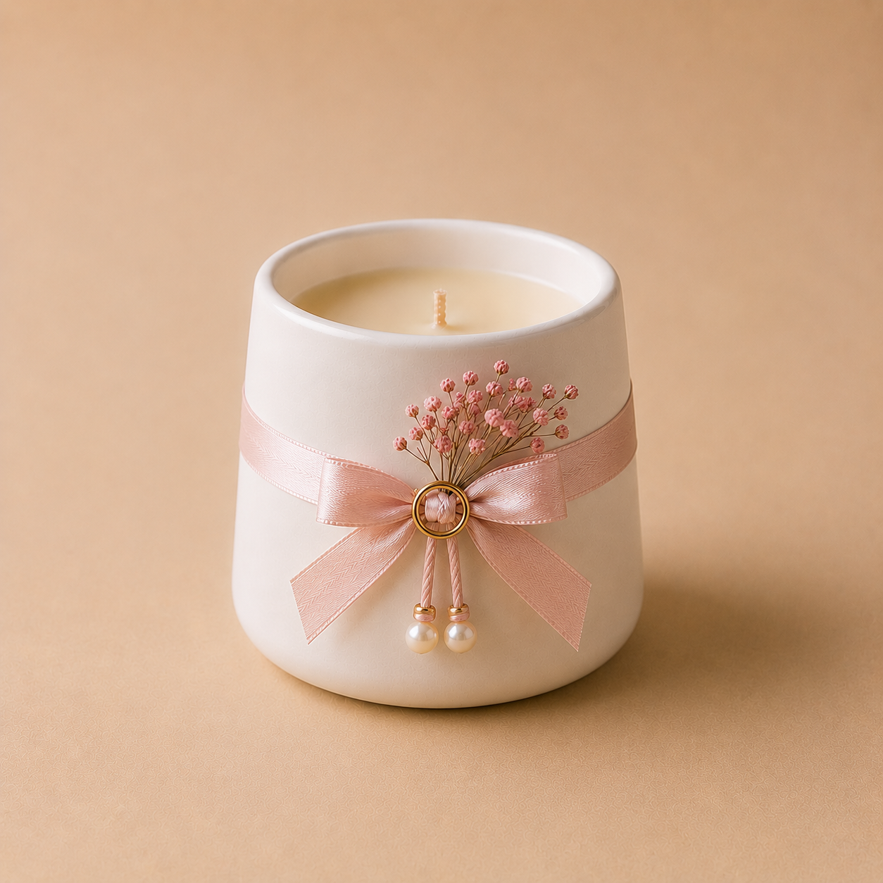 Candle Wedding White Style - 6
