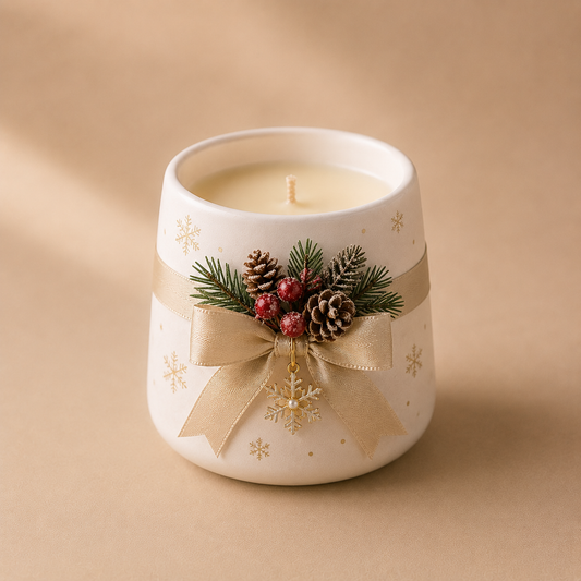 Christmas Candle White Style - 1