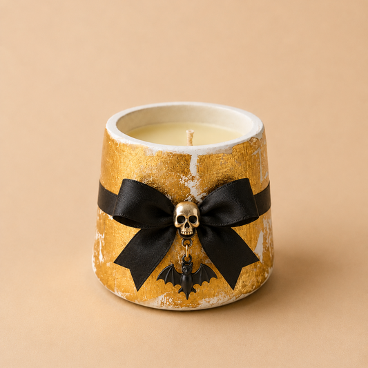 Candle Halloween White Gold Style - 1