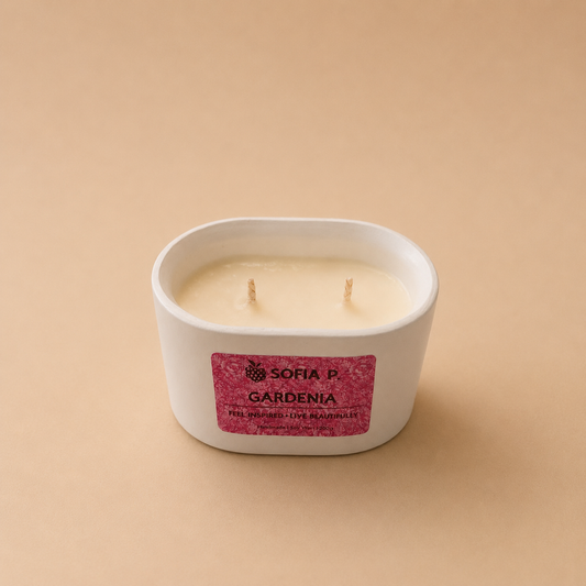 Candle Art "Gardenia" | 2-Wick | 200g | Brand "Sofia P."