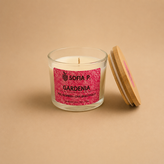 Candle "Gardenia" | 1-Wick | 95g | Brand "Sofia P."