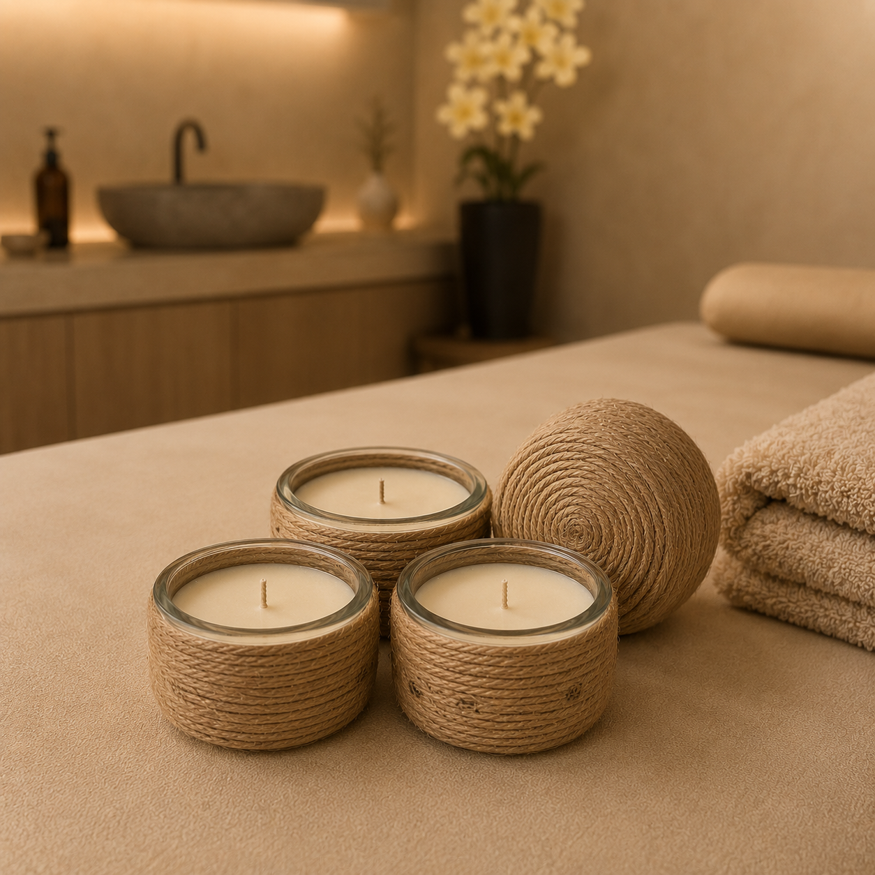 Candle "Gardenia" | 1-Wick | 90g | Brand "Sofia P."