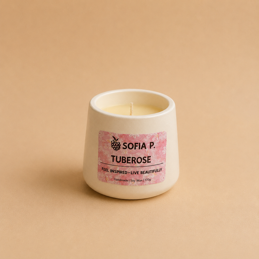 Candle Art "Tuberose" | 1-Wick | 170g | Brand "Sofia P."