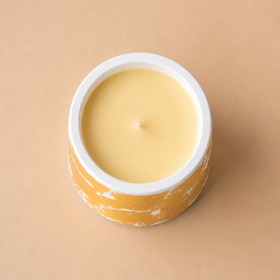 Art Candle "Frangipani 24K" | Soy Wax 1-Wick | 210g | Brand "Sofia P."