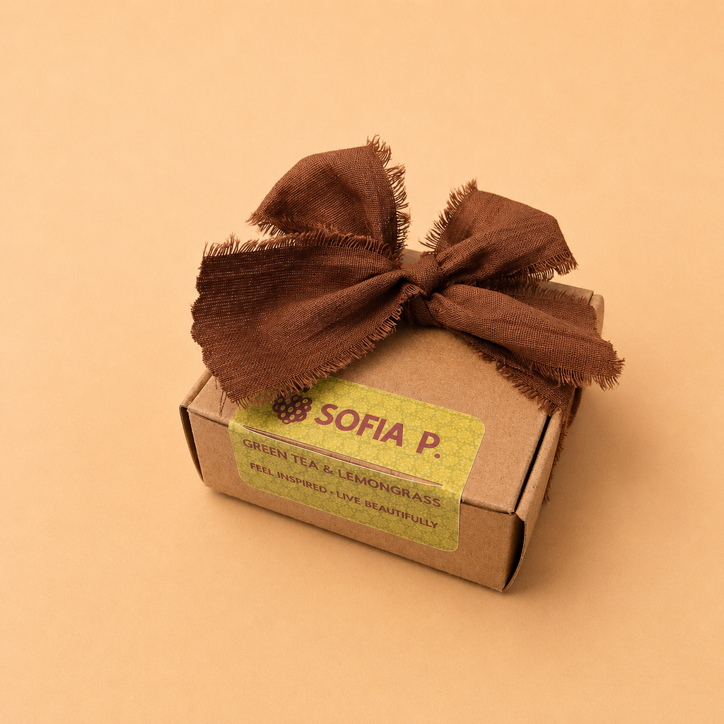 Candle "Green Tea & Lemongrass" | Soy Wax 1-Wick | 57g | Brand "Sofia P."