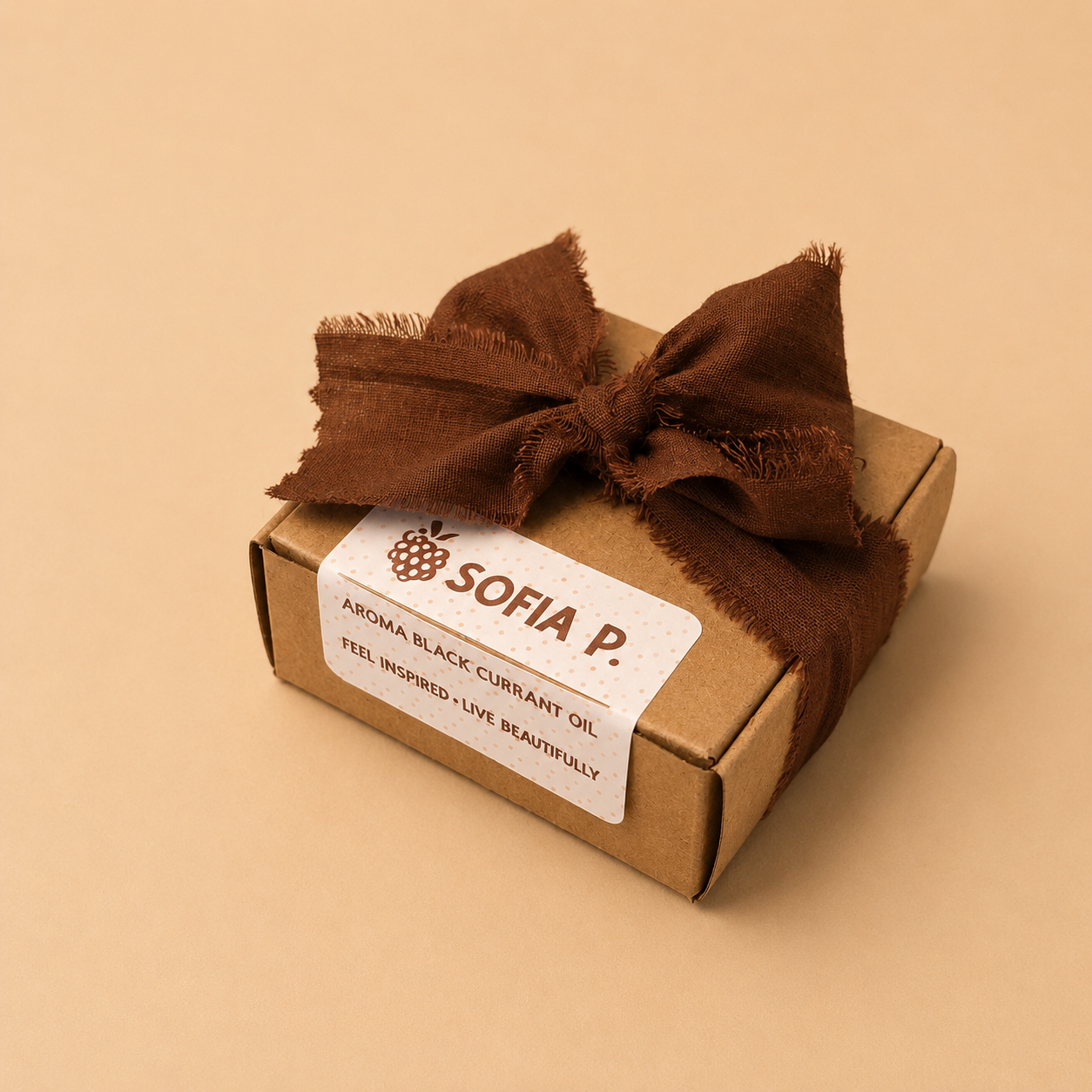 Candle "Aroma Black Currant Oil" | Soy Wax 1-Wick | 57g | Brand "Sofia P."