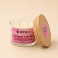 Candle "Pink Jasmine" Soy & Coconut Wax 2-Wick | 95g | Brand "Sofia P."