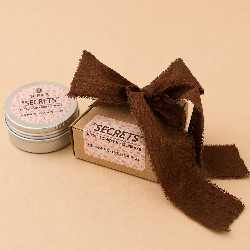 Candle "SECRETS" | Soy & Coconut Wax  1-Wick | 57g | Brand "Sofia P."