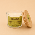 Candle "Frazer and Green Pine Element" | Soy Wax 1-Wick | 95g | Brand "Sofia P."