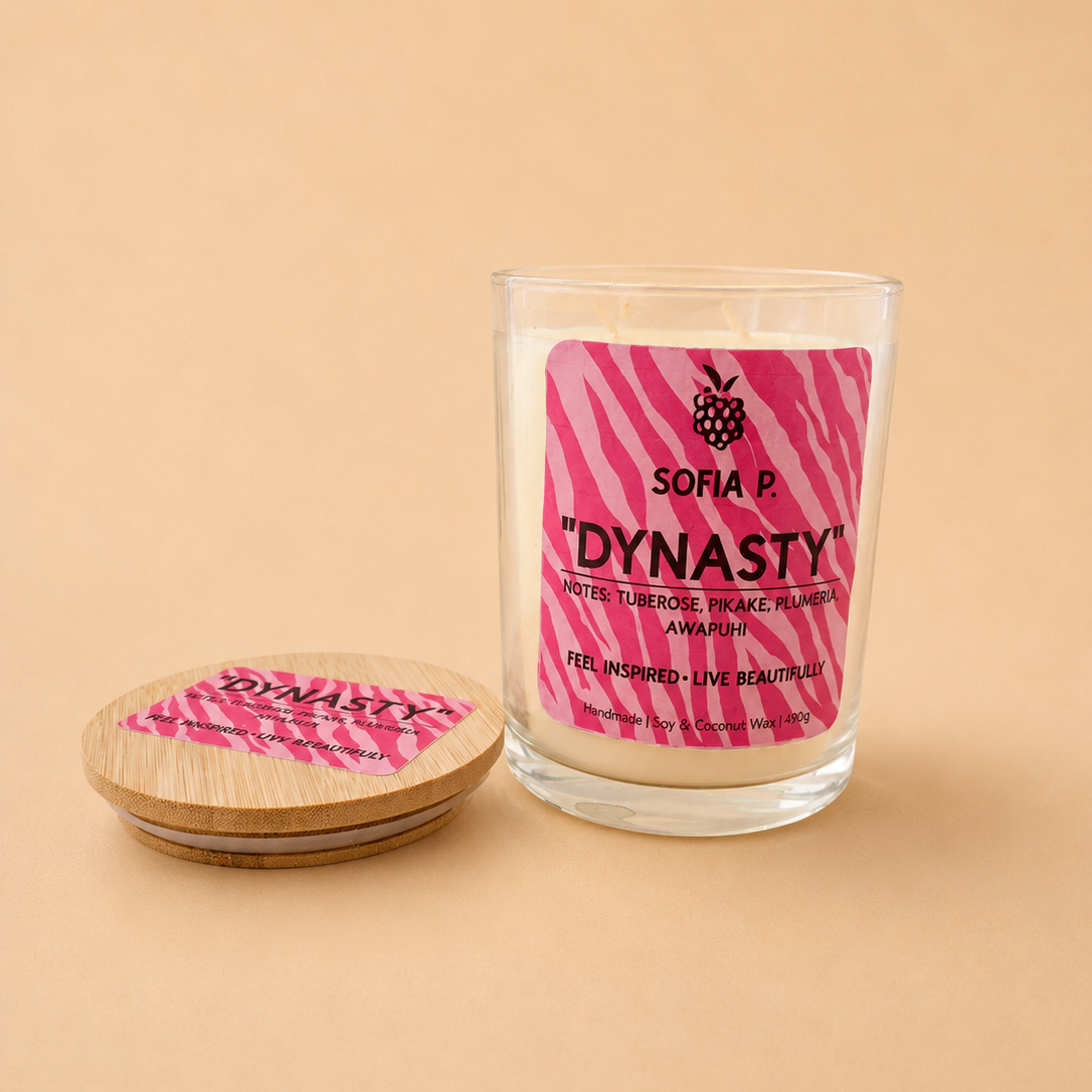 Candle "DYNASTY" | Soy & Coconut Wax 2-Wick | 490g | Brand "Sofia P."