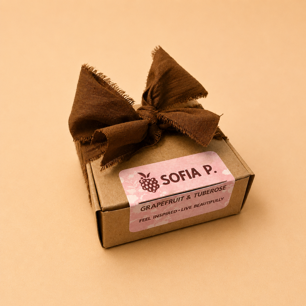 Candle "Grapefruit and Tuberose" | Soy Wax 1-Wick | 57g | Brand "Sofia P."