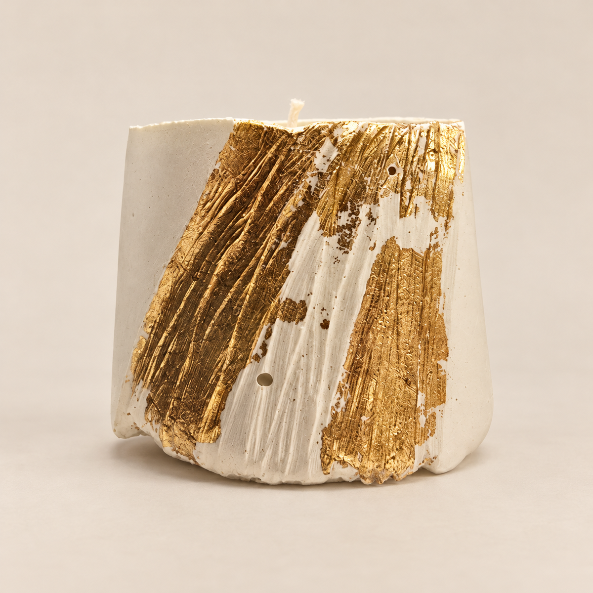 Art Candle "Crag White Gold" — Sun Steep