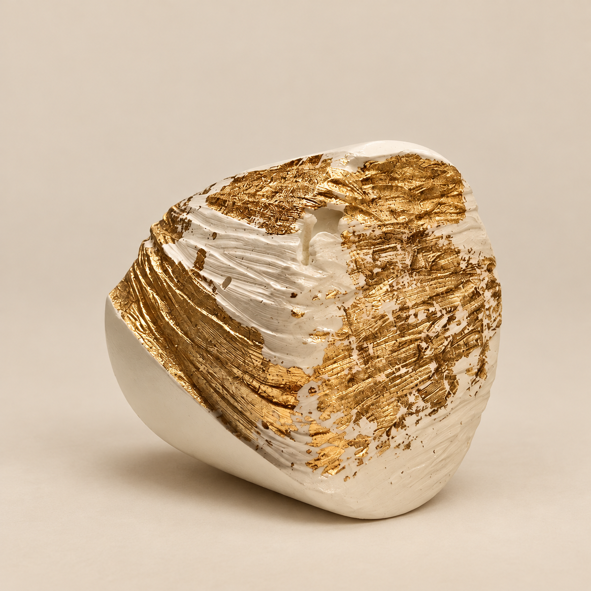 Art Candle "Crag White Gold" — Sun Steep