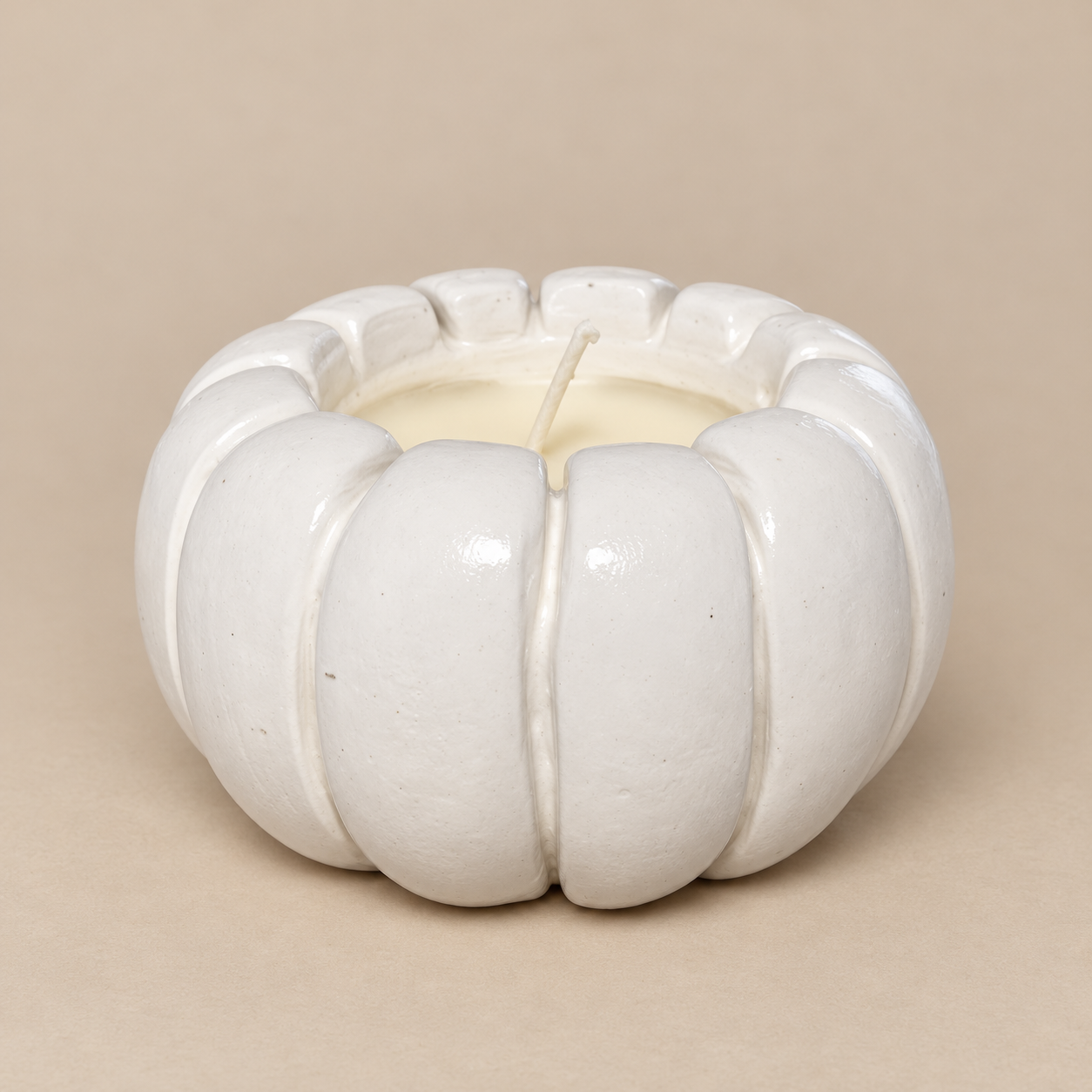 Pumpkin Silver Leaf Candle | Handmade Fall Decor | Sofia P. – Candle ...